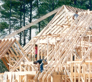 Roof Framing - roof cutter at work